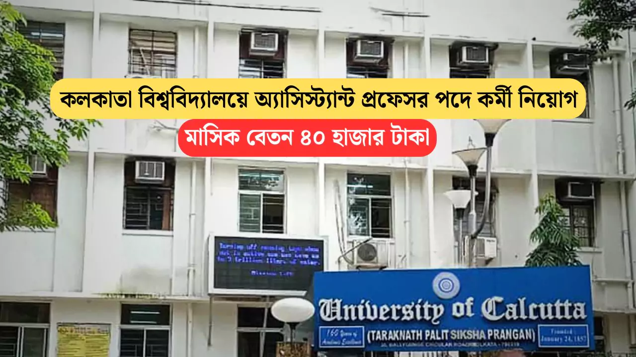 Calcutta University Recruitment 2025
